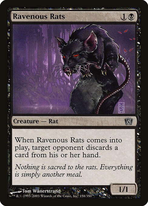 Ravenous Rats (158★) - Eighth Edition - Game On