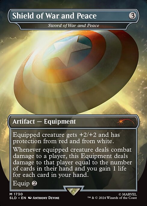 Sword of War and Peace (1730) - BORDERLESS - FULL ART - Secret Lair Drop - Game On