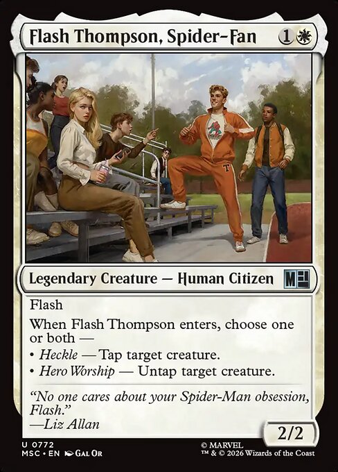 Flash Thompson, Spider-Fan (772) - Marvel Super Heroes Commander - Game On
