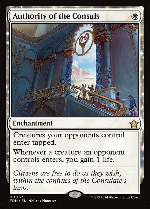 Authority of the Consuls (137) (Foil) - Foundations - Game On