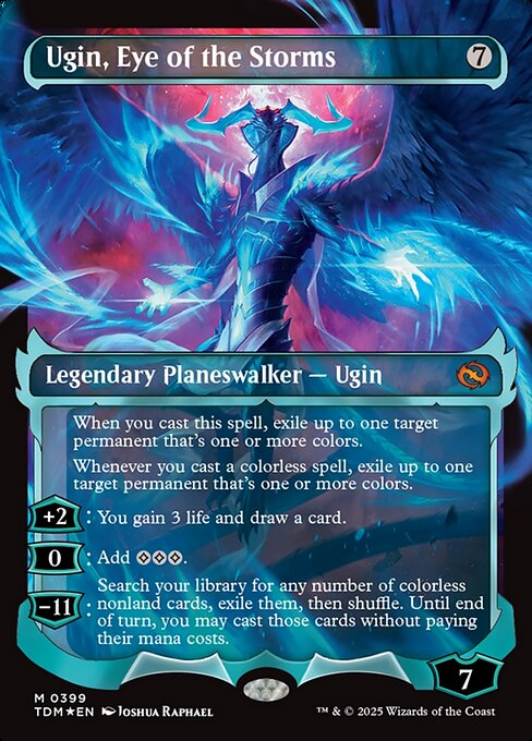 Ugin, Eye of the Storms (399) - SHOWCASE - FULL ART (Foil) - Tarkir: Dragonstorm - Game On