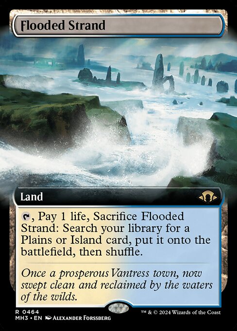 Flooded Strand (464) - EXTENDED ART - Modern Horizons 3 - Game On