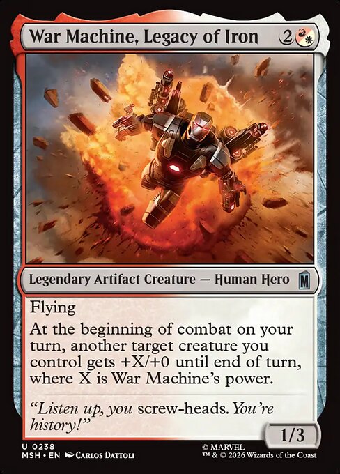 War Machine, Legacy of Iron (238) - Marvel Super Heroes - Game On