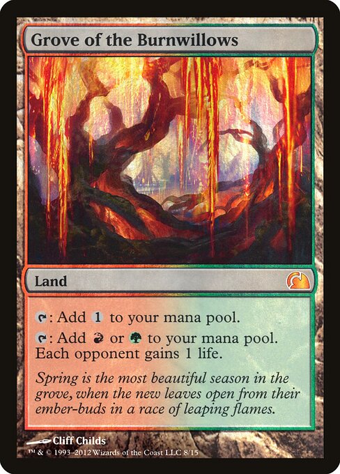 Grove of the Burnwillows (8) (Foil) - From the Vault: Realms - Game On