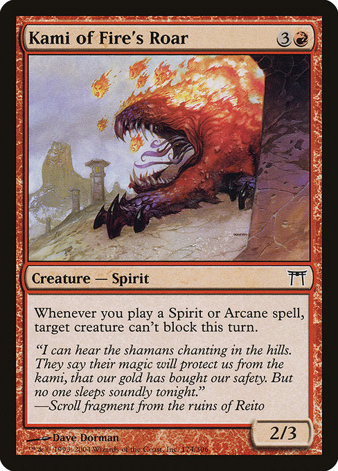 Kami of Fire's Roar (174) (Foil) - Champions of Kamigawa - Game On