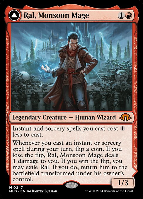 Ral, Monsoon Mage // Ral, Leyline Prodigy (247) - Modern Horizons 3 - Game On