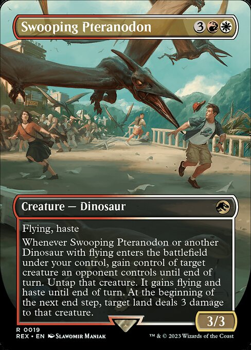 Swooping Pteranodon (19) - BORDERLESS - FULL ART - Jurassic World Collection - Game On