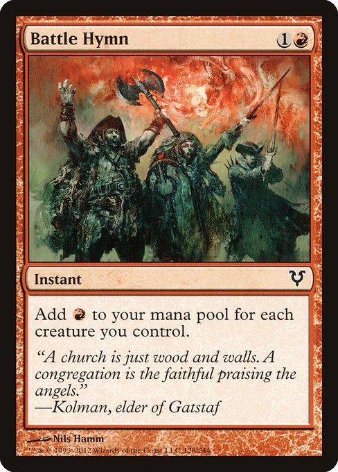 Battle Hymn (128) (Foil) - Avacyn Restored - Game On