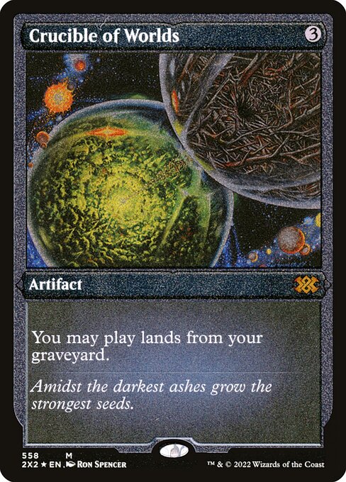 Crucible of Worlds (558) (Etched) - Double Masters 2022 - Game On