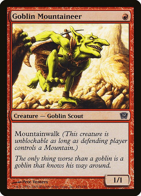 Goblin Mountaineer (193★) - Ninth Edition - Game On
