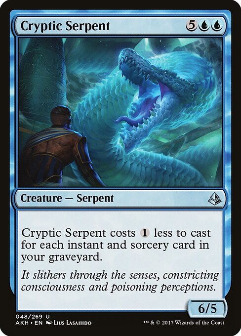 Cryptic Serpent (48) (Foil) - Amonkhet - Game On