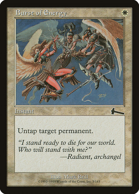Burst of Energy (3) (Foil) - Urza's Legacy - Game On