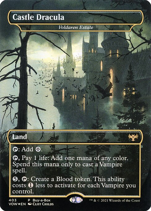 Voldaren Estate (403) - BORDERLESS - FULL ART (Foil) - Innistrad: Crimson Vow - Game On