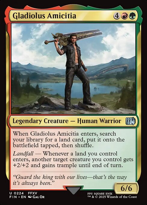 Gladiolus Amicitia (224) (Foil) - Final Fantasy - Game On