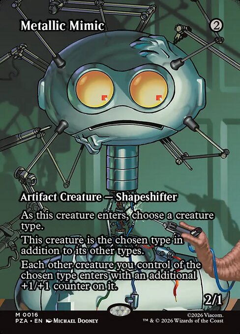 Metallic Mimic (16) - BORDERLESS - FULL ART - Teenage Mutant Ninja Turtles Source Material - Game On