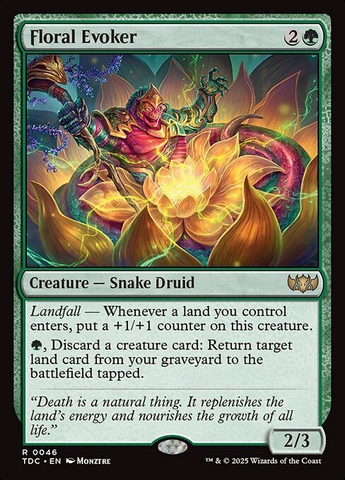 Floral Evoker (46) - Tarkir: Dragonstorm Commander - Game On