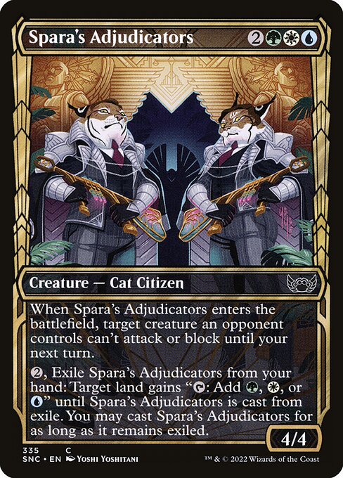 Spara's Adjudicators (335) - SHOWCASE (Foil) - Streets of New Capenna - Game On