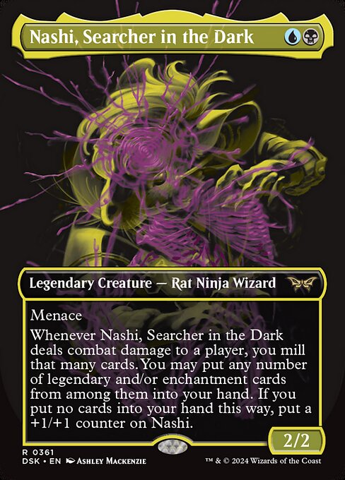 Nashi, Searcher in the Dark (361) - BORDERLESS - FULL ART (Foil) - Duskmourn: House of Horror - Game On