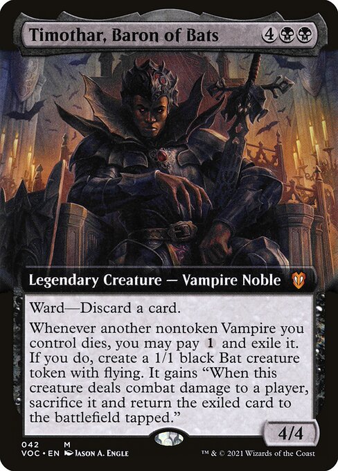 Timothar, Baron of Bats (42) - EXTENDED ART - Crimson Vow Commander - Game On