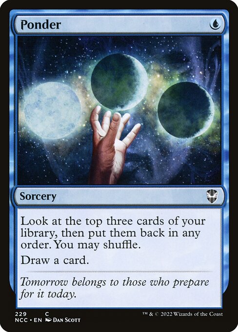 Ponder (229) - New Capenna Commander - Game On