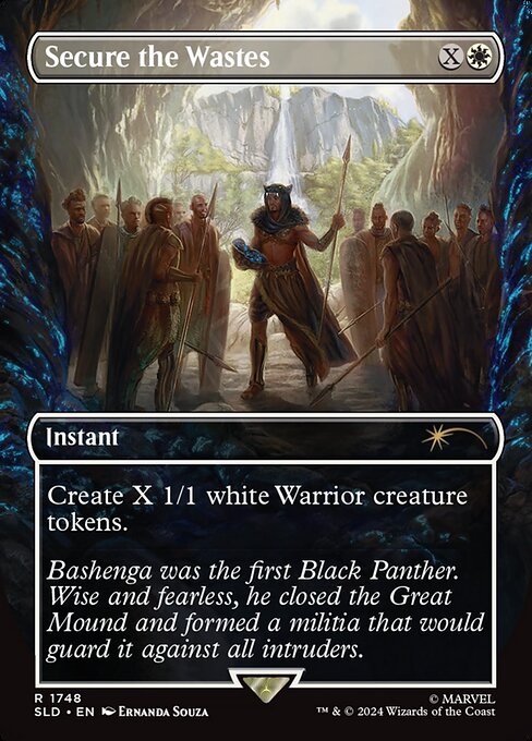 Secure the Wastes (1748) - BORDERLESS - FULL ART (Foil) - Secret Lair Drop - Game On