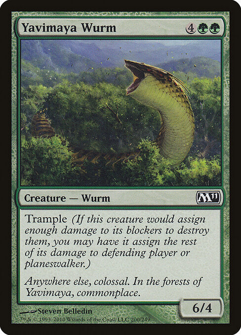 Yavimaya Wurm (200) - Magic 2011 - Game On