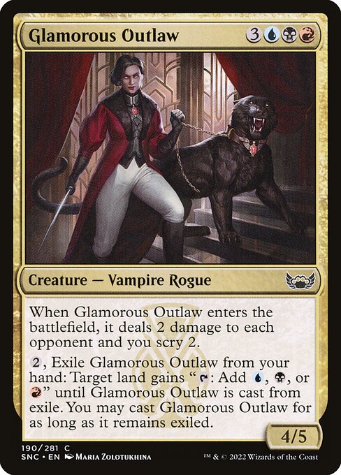 Glamorous Outlaw (190) (Foil) - Streets of New Capenna - Game On