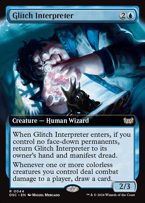 Glitch Interpreter (44) - EXTENDED ART - Duskmourn: House of Horror Commander - Game On