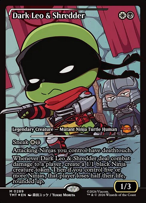 Dark Leo & Shredder (289) (Foil) - Teenage Mutant Ninja Turtles - Game On
