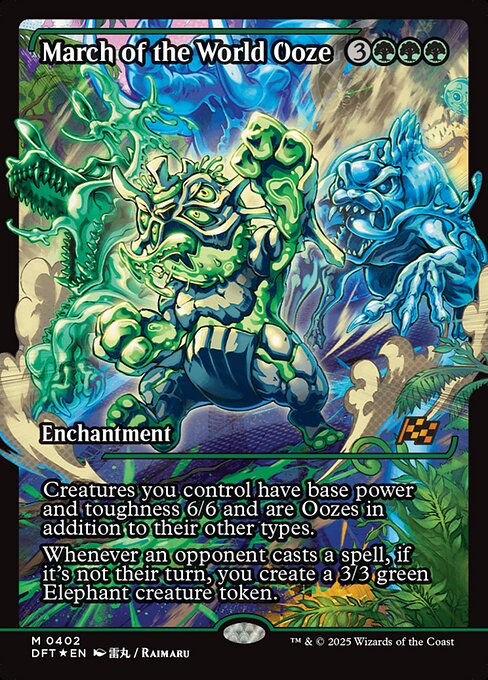 March of the World Ooze (402) - SHOWCASE - FULL ART (Foil) - Aetherdrift - Game On