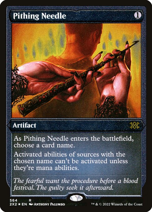 Pithing Needle (564) (Etched) - Double Masters 2022 - Game On