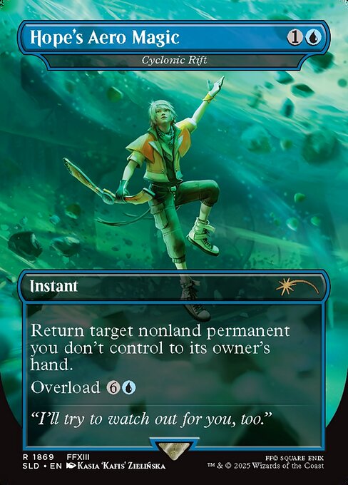 Cyclonic Rift (1869) - BORDERLESS - FULL ART - Secret Lair Drop - Game On