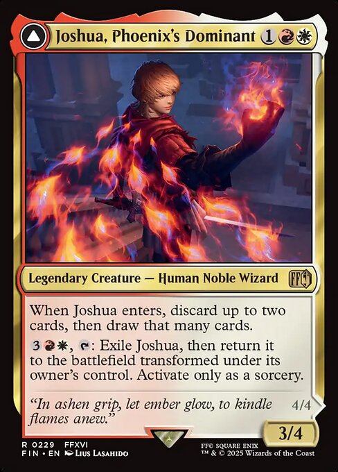 Joshua, Phoenix's Dominant // Phoenix, Warden of Fire (229) - Final Fantasy - Game On