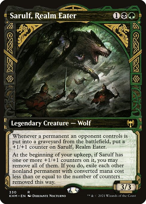 Sarulf, Realm Eater (330) - SHOWCASE (Foil) - Kaldheim - Game On