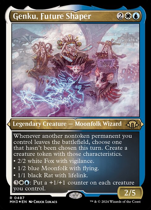 Genku, Future Shaper (487) (Etched) - Modern Horizons 3 - Game On