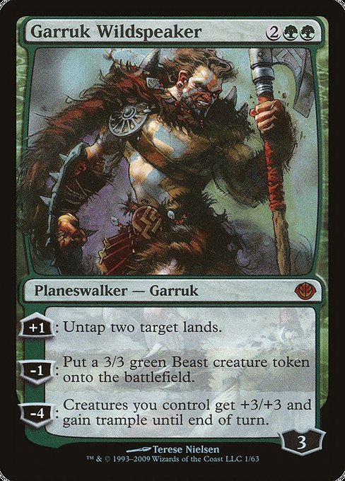 Garruk Wildspeaker (1) (Foil) - Duel Decks: Garruk vs. Liliana - Game On