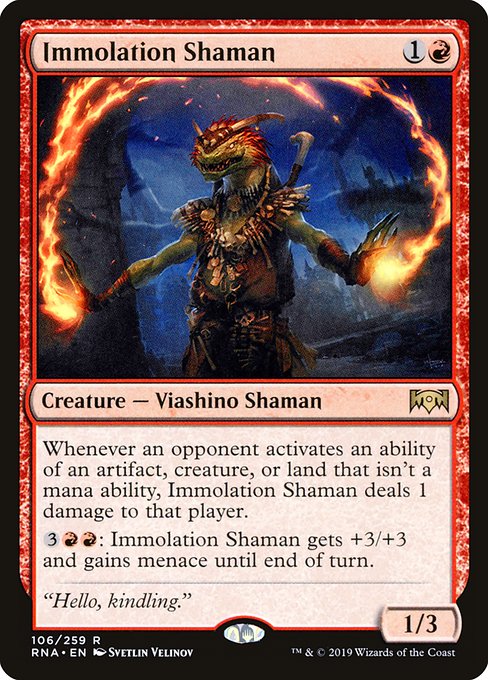 Immolation Shaman (106) (Foil) - Ravnica Allegiance - Game On