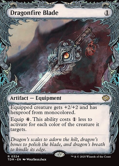 Dragonfire Blade (324) - SHOWCASE (Foil) - Tarkir: Dragonstorm - Game On