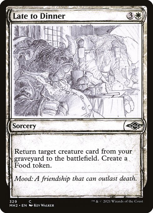 Late to Dinner (329) - SHOWCASE (Foil) - Modern Horizons 2 - Game On