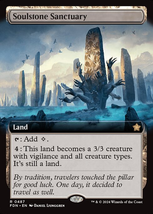 Soulstone Sanctuary (487) - EXTENDED ART (Foil) - Foundations - Game On