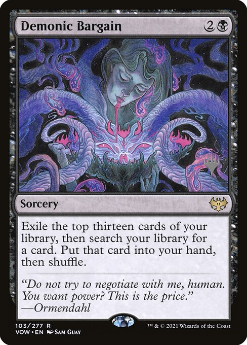 Demonic Bargain (103p) - Innistrad: Crimson Vow Promos - Game On