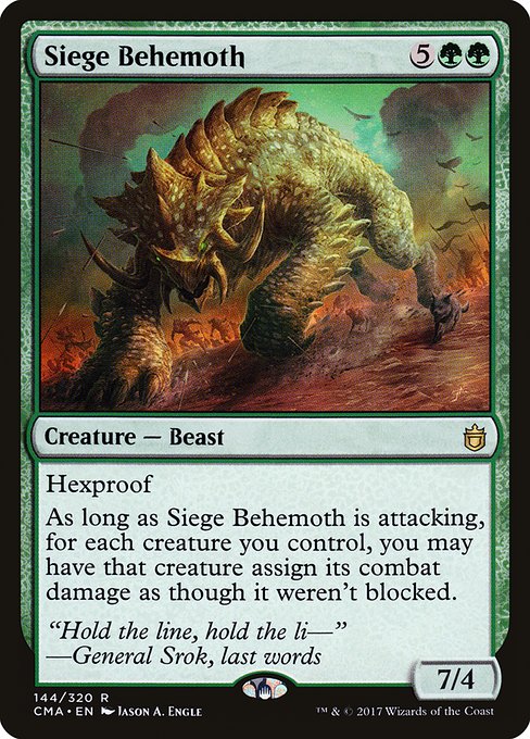 Siege Behemoth (144) - Commander Anthology - Game On