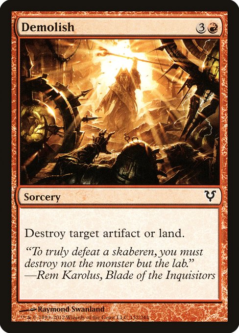 Demolish (132) (Foil) - Avacyn Restored - Game On