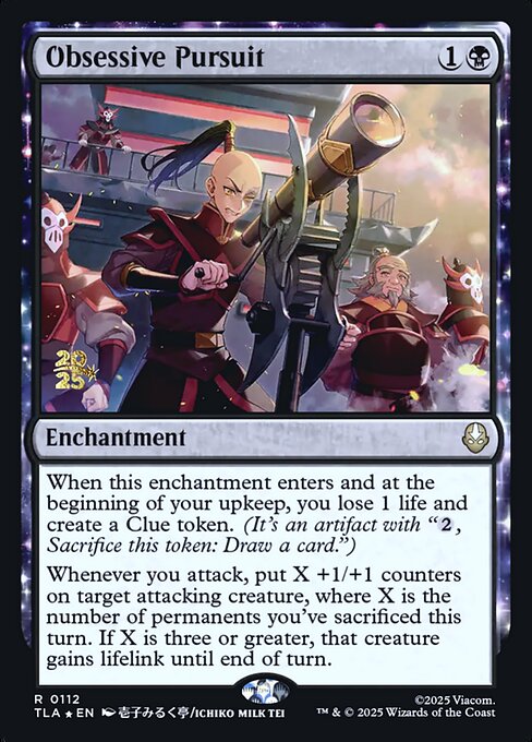 Obsessive Pursuit (112s) (Foil) - Avatar: The Last Airbender Promos - Game On