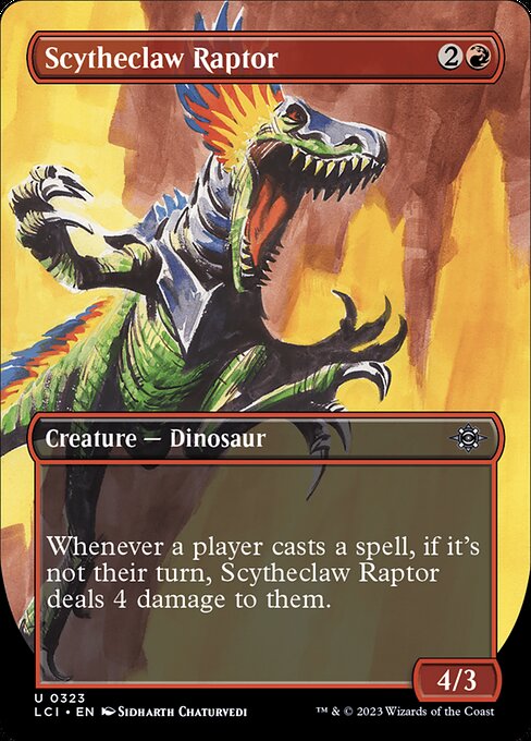 Scytheclaw Raptor (323) - BORDERLESS - The Lost Caverns of Ixalan - Game On