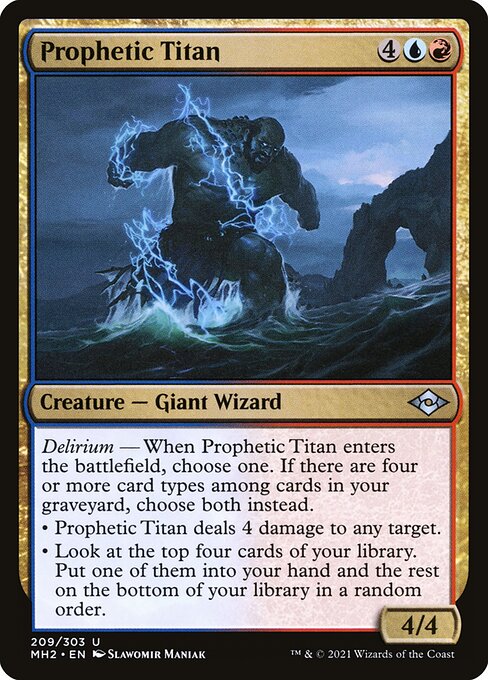 Prophetic Titan (209) (Foil) - Modern Horizons 2 - Game On