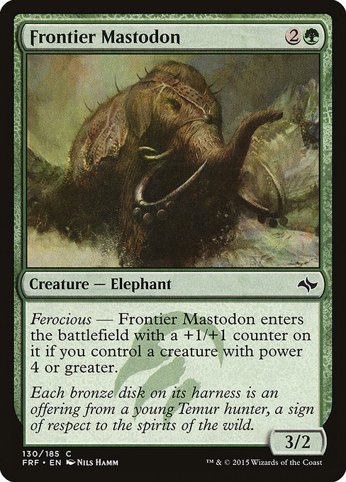 Frontier Mastodon (130) (Foil) - Fate Reforged - Game On