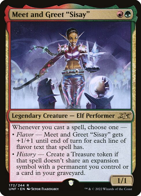 Meet and Greet "Sisay" (172) (Foil) - Unfinity - Game On