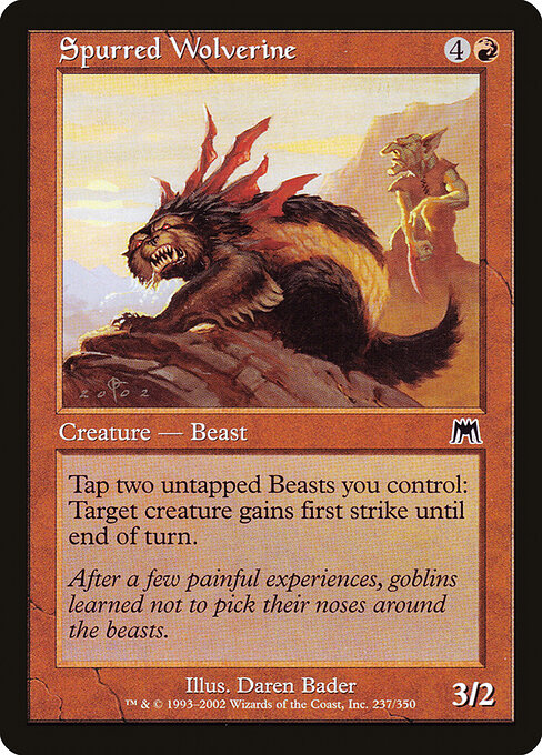 Spurred Wolverine (237) - Onslaught - Game On
