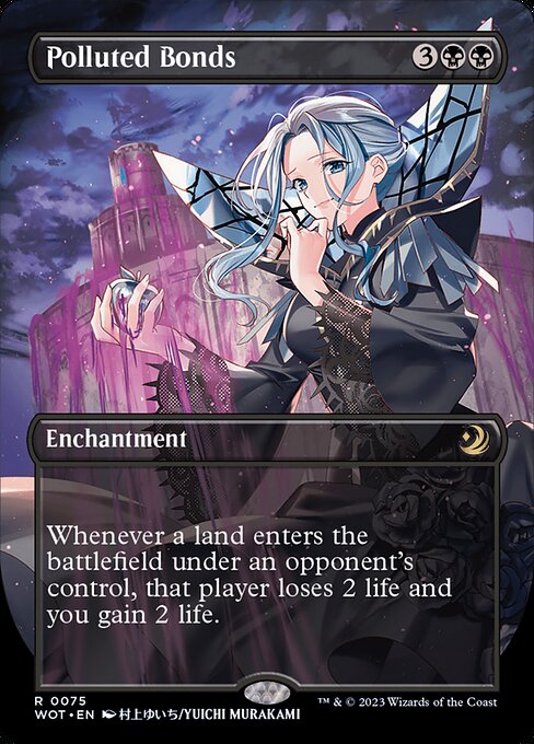 Polluted Bonds (75) - BORDERLESS - FULL ART (Foil) - Wilds of Eldraine: Enchanting Tales - Game On